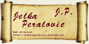 Jelka Peralović vizit kartica